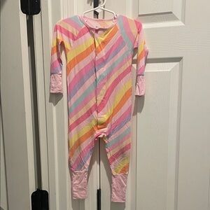 Magnetic Me Pastel Striped Kids Footie